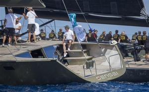 The interesting stern of Wally 94.3 SENSEI (GBR) - 2015 Maxi Yacht Rolex Cup photo copyright  Rolex / Carlo Borlenghi http://www.carloborlenghi.net taken at  and featuring the  class