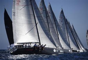 Start Race 8Struntje light, Sail Number: GER 40, Owner: Wolfgang Schaefer, Tactician: Francesco Bruni, Home Port: Lueneburg, GER , Yacht Type: Farr 40, Length: 40 photo copyright  Rolex/ Kurt Arrigo http://www.regattanews.com taken at  and featuring the  class