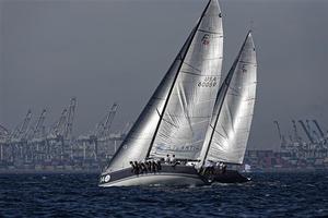 2015 Rolex Farr 40 World Championship, 2nd place overall Plenty, Owner: Alex Roepers, with 3rd place overall, Struntje light, Owner Wolfgang Schaefer photo copyright  Rolex/ Kurt Arrigo http://www.regattanews.com taken at  and featuring the  class