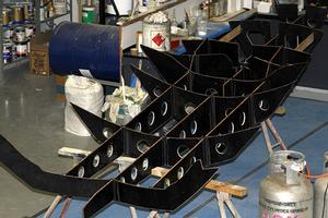 Internal structure ready to go into the outer shell photo copyright Frank Quealey taken at  and featuring the  class