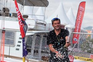 Alexis Loison (Groupe Fiva) Vainqueur de la 1ere etape de la Generali Solo entre Sete et Nice - La Generali Solo photo copyright Alexis Courcoux taken at  and featuring the  class