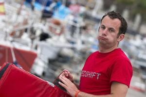 Nick Cherry entered the second offshore leg of the Generali Solo Méiterranée in second place, having excelled in both the inshore and offshore racing. The second offshore leg - from Nice to Barcelona via Menorca - was a tough one, with varying wind speeds throughout. Nick finished the leg in 15th place and now sits in fifth on the overall leaderboard photo copyright Alexis Courcoux taken at  and featuring the  class