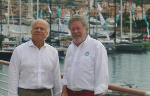 New International Maxi Association President, Thomas Bscher (left) with Secretary General, Andrew McIrvine photo copyright James Boyd taken at  and featuring the  class