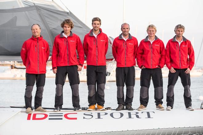 Equipage TJV 2015 &copy; Jean-Marie Liot / DPPI / IDEC http://www.trimaran-idec.com/