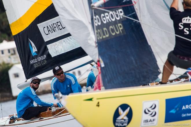 Taylor Canfield and his US One team in action against Bjorn Hansen in the Petit Final - 2015 Argo Group Gold Cup ©  Robert Hajduk / WMRT