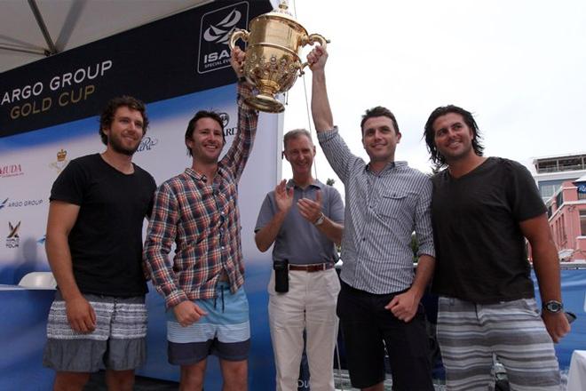 Adam Minoprio and his team of Nick Blackman, Andrew Burgess and Tom Powrie winning the Cup - 2015 Argo Group Gold Cup © Christian van Hoorn