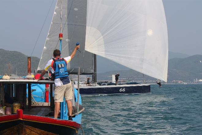 Alive crosses the finish line - 2015 Audi Hong Kong to Vietnam Race © RHKYC / Lindsay Lyons