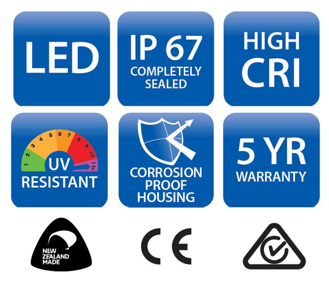 EuroLED 75 Certification Icons © S.V.Taipan