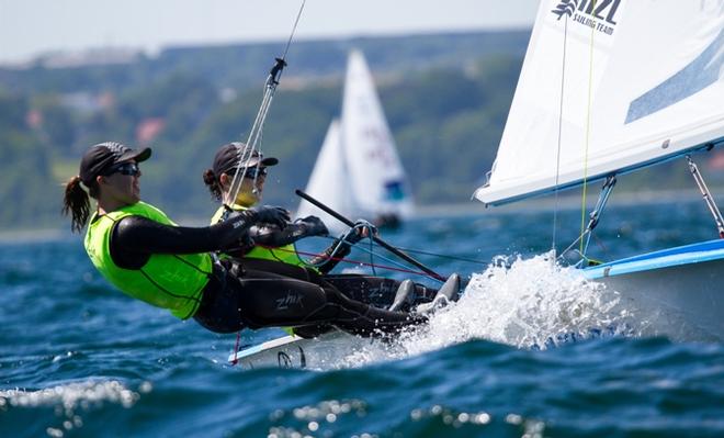 Jo Aleh/Polly Powrie (NZL) - 2015 470 Open European Championships © Nikos Alevromytis