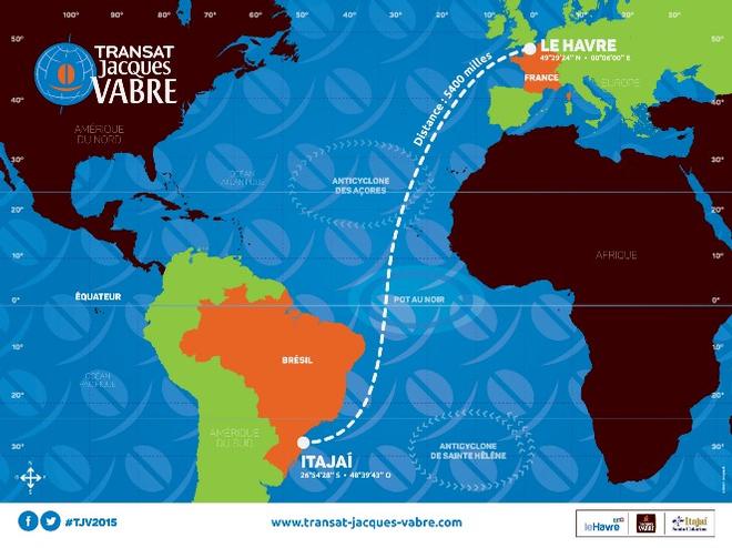 Race course - 2015 Transat Jacques Vabre © Transat Jacques Vabre