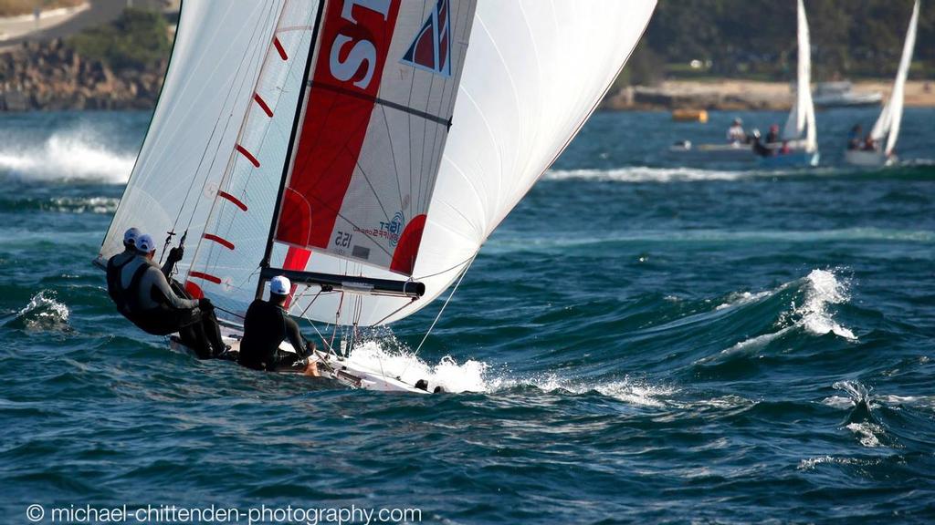 - Surfing the Dobroyd Bombora - Manly 16ft Skiff Sailing Club © Michael Chittenden 