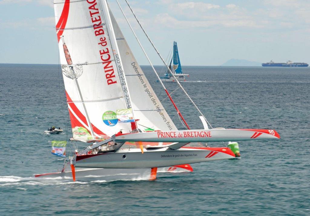 Capsized - Prince de Bretagne - Ultime80 class Transat Jacques Vabre © Prince de Bretagne