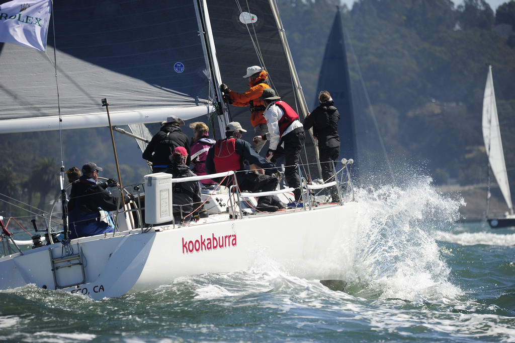 Tom Grennan's J-120 Kookaburra, looking good near the SF Marina.  © Chuck Lantz http://www.ChuckLantz.com