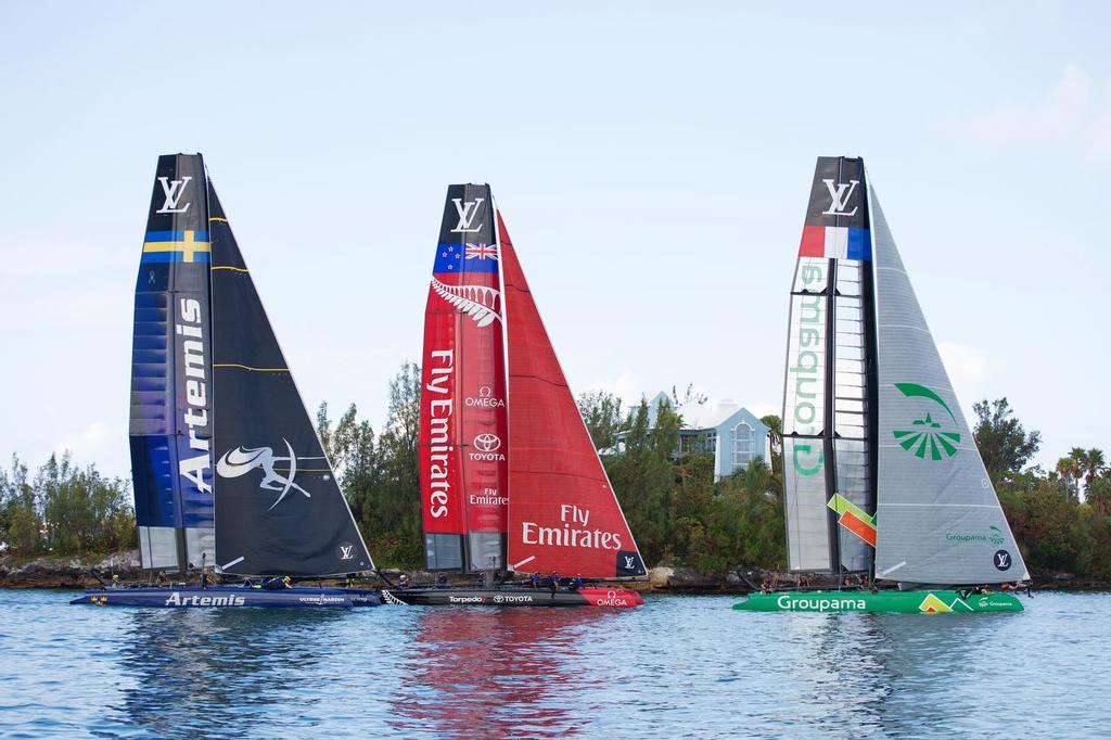 LVACWS Bermuda 2015. Some slow rock-hopping near Two Rock Passage. photo copyright Guy Nowell taken at  and featuring the  class