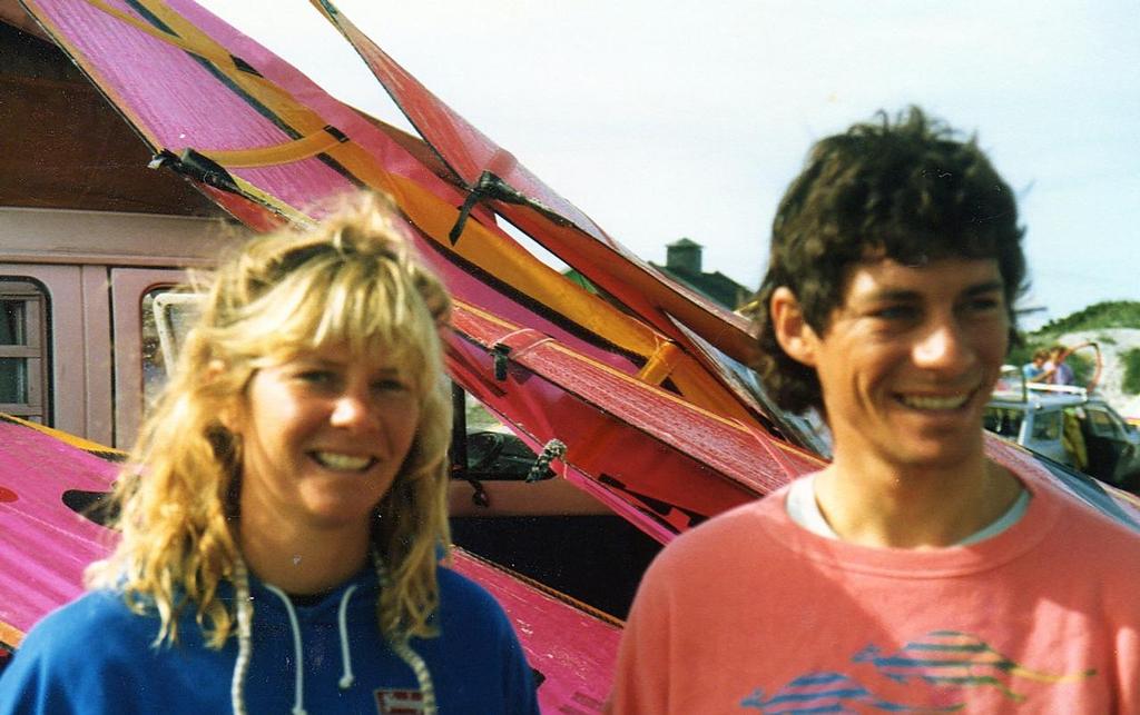 Bruce Kendall & younger sister Barbara before her ‘time’. photo copyright Bruce Kendall taken at  and featuring the  class