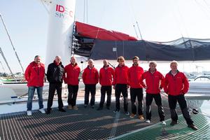 Baptême IDEC 2015 photo copyright Jean-Marie Liot / DPPI / IDEC http://www.trimaran-idec.com/ taken at  and featuring the  class