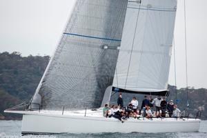 Triton beat Balance for line honours - Lion Island Race photo copyright David Brogan www.sailpix.com.au taken at  and featuring the  class