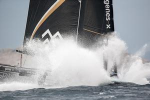 Splashdown on Spindrift - 2015 Bullitt GC32 Racing Tour photo copyright Sander van der Borch / Bullitt GC32 Racing Tour taken at  and featuring the  class