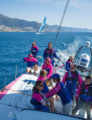 Keeping Vestas tucked away. SCA at the Genoa Boat Show 2015. photo copyright Guy Nowell taken at  and featuring the  class