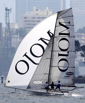New 18s team have their first race on Mojo Wine - 2015 18ft Skiffs R. Watt Memorial Trophy photo copyright Frank Quealey /Australian 18 Footers League http://www.18footers.com.au taken at  and featuring the  class