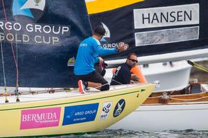 Taylor Canfield and his US One team in action against Bjorn Hansen in the Petit Final - 2015 Argo Group Gold Cup photo copyright  Robert Hajduk / WMRT taken at  and featuring the  class