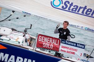 Xavier Macaire (Skipper Herault) 2eme de la Generali Solo 2015 photo copyright Alexis Courcoux taken at  and featuring the  class