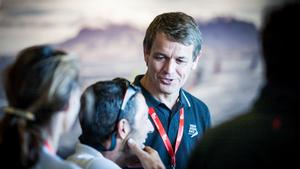 Knut put on the spot - Genoa Boat Show photo copyright  Amalia Infante / Volvo Ocean Race taken at  and featuring the  class