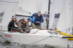 Henry Filter's Wild Child in J/70 Fall Brawl action photo copyright  Dan Phelps/Spinsheet Magazine http://www.spinsheet.com/ taken at  and featuring the  class