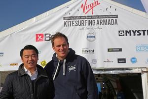 MP fro Havant Alan Mak, with Dan Charlish at VKSA - Virgin Kitesurfing Armada photo copyright Virgin Kitesurfing Armada taken at  and featuring the  class