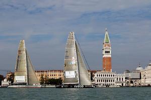 Fleet in action - 2015 Venice Hospitality Challenge photo copyright  Max Ranchi Photography http://www.maxranchi.com taken at  and featuring the  class