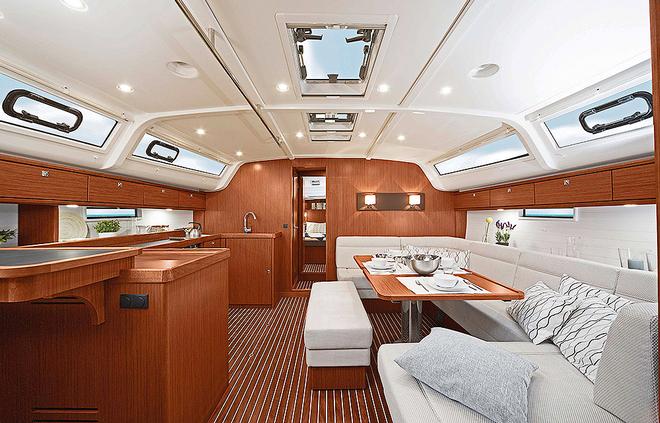 The main saloon of the majestic Bavaria Cruiser 51. © Bavaria Yachts Australia http://www.bavariasail.com.au