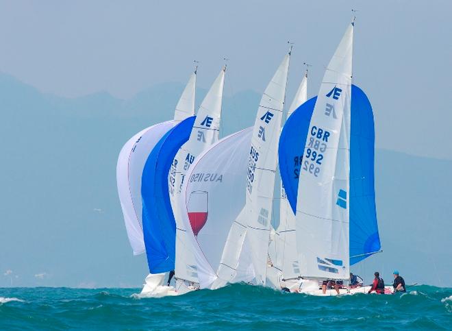 Race day four - 2015 Etchells World Championships &copy; 2015 Etchells Worlds / Guy Nowell