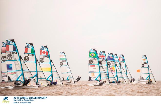 Day three action - 2015 49er and 49erFX World Championships © Berni Grez