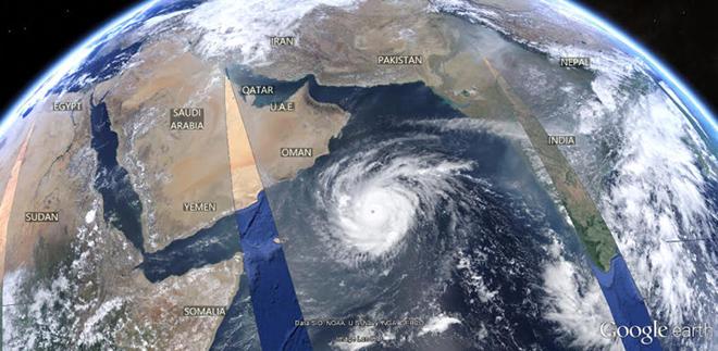 Light headwinds created by Cyclone Chapala 100o miles to the south. © Xtra-Link / Louay Habib