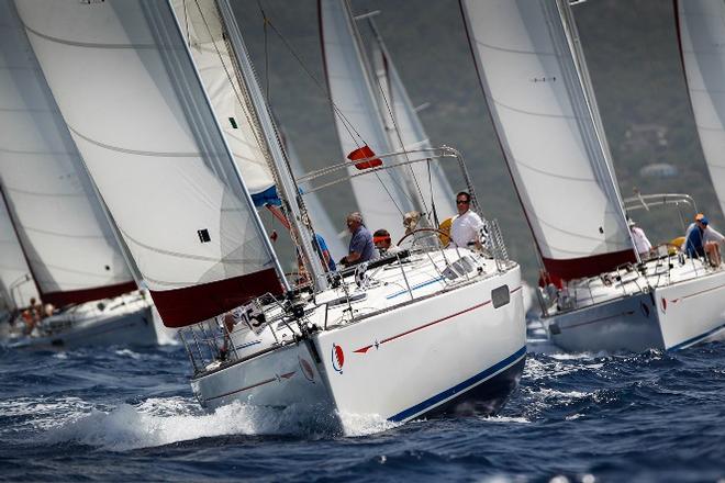 Hot competition in the bareboat fleet at Antigua Sailing Week 2015 © Paul Wyeth / www.pwpictures.com http://www.pwpictures.com