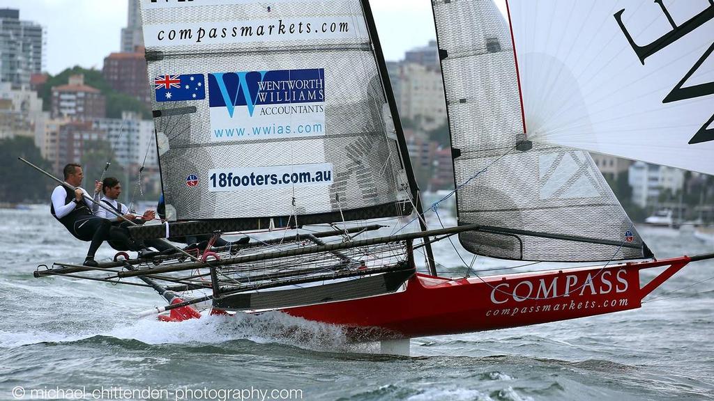 - 18ft Skiffs, Sydney Harbour, November 8, 2015 © Michael Chittenden 