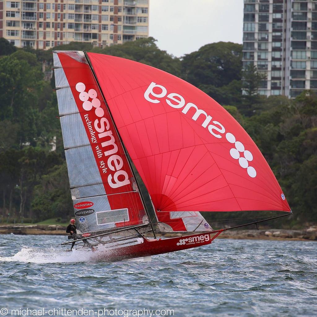  - 18ft Skiffs, Sydney Harbour, November 8, 2015 © Michael Chittenden 