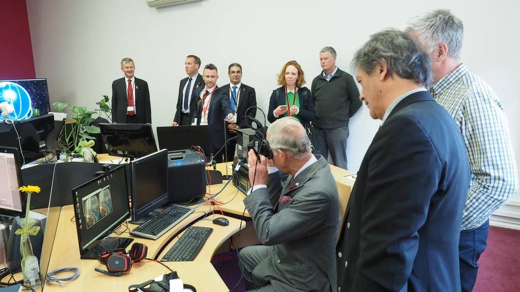 Prince Charles enjoying the America's Cup Oculus Experience - Animation Reserach Limited - November 5, 2015 © ARL Media http://www.arl.co.nz/