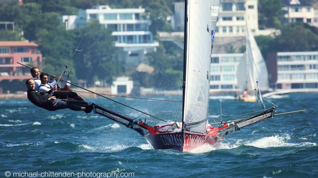 - 18ft Skiffs, Sydney Harbour, November 1, 2015 © Michael Chittenden 