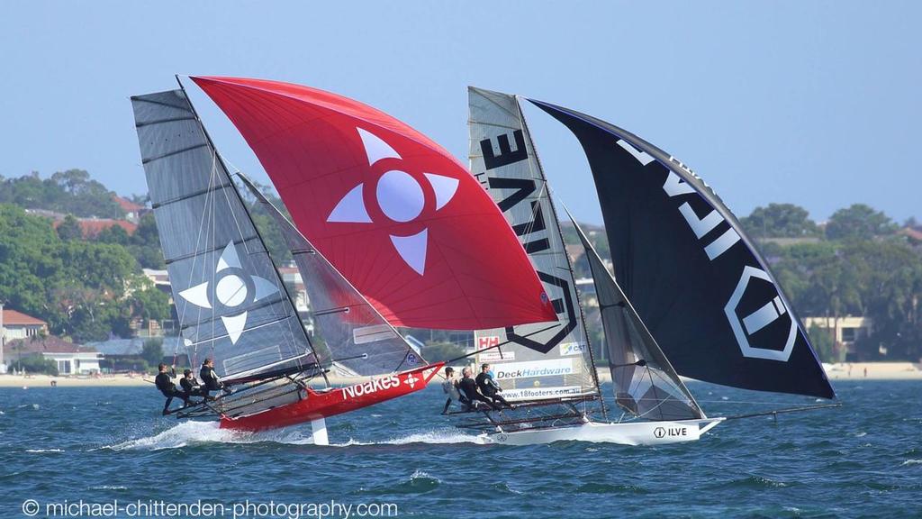  - 18ft Skiffs, Sydney Harbour, November 1, 2015 © Michael Chittenden 