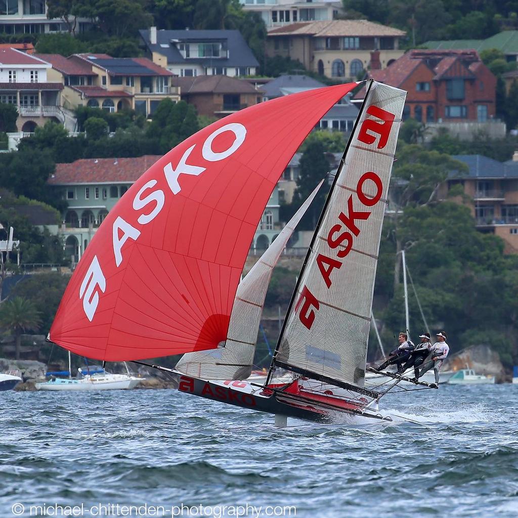  - 18ft Skiffs, Sydney Harbour, November 8, 2015 © Michael Chittenden 