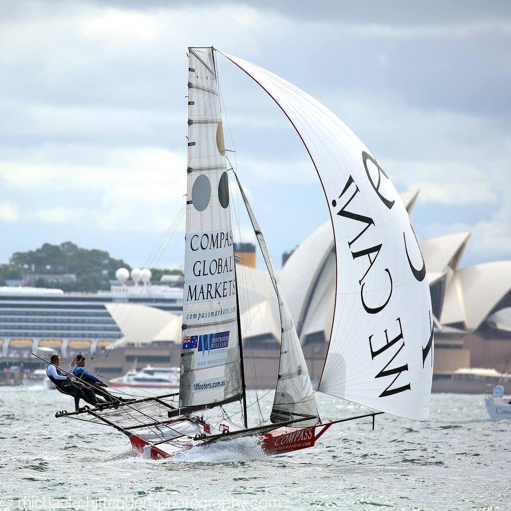  - 18ft Skiffs, Sydney Harbour, November 8, 2015 © Michael Chittenden 
