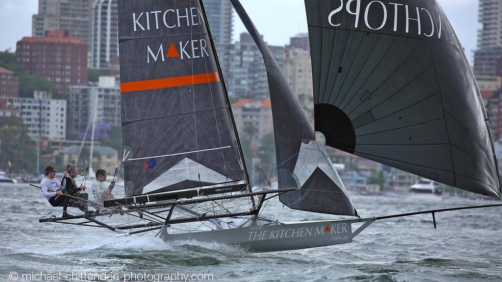  - 18ft Skiffs, Sydney Harbour, November 8, 2015 © Michael Chittenden 