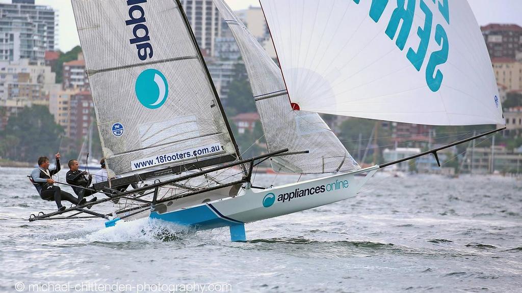 - 18ft Skiffs, Sydney Harbour, November 8, 2015 © Michael Chittenden 