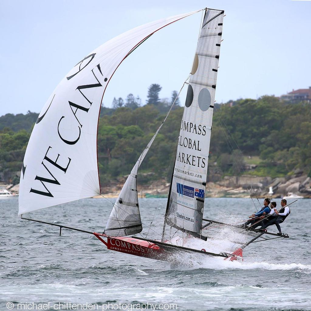 - 18ft Skiffs, Sydney Harbour, November 8, 2015 © Michael Chittenden 