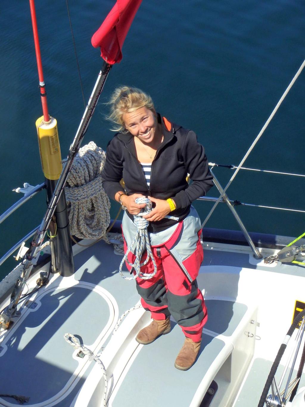 Susie Bundegaard Goodall (26) a British based   competitor in the 2018 Golden Globe solo non-stop round the world race.  Susie started sailing at the age of 3 and raced Laser dinghies until graduating as a sailing instructor at the age of 18. She is currently crewing on a sail training vessel between Scandinavia and Iceland. © PPL Media http://www.pplmedia.com