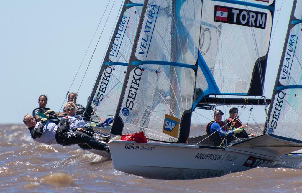 49er Day 6A 006 - Day 6 - 49er and 49erFX 2015 World Championships, Argentina photo copyright Matias Capizzano http://www.capizzano.com taken at  and featuring the  class