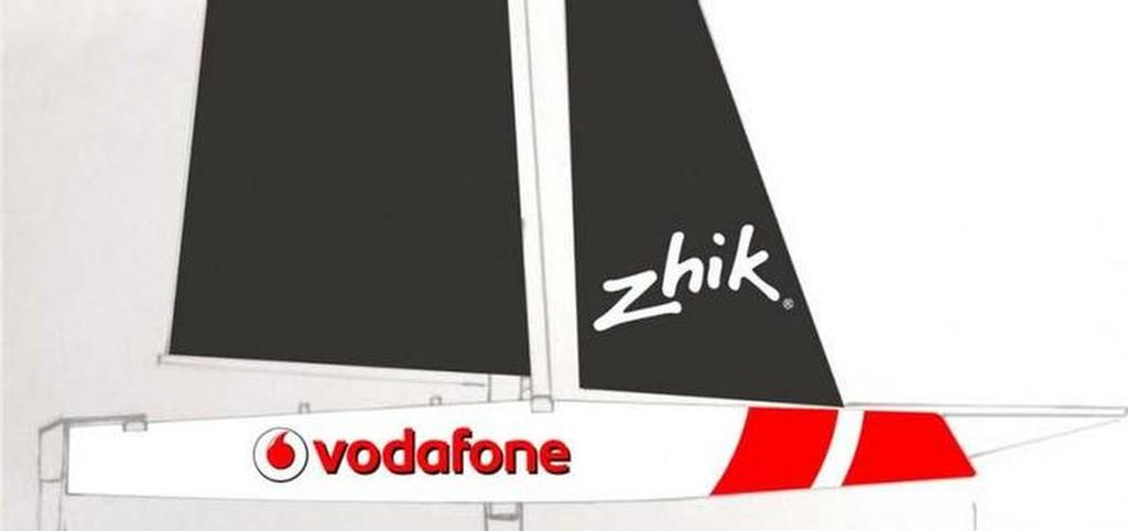 TeamVodafoneSailing' Vodafone 32 will be jointly logo'd with TeamVodafoneSailing and Zhik © SW