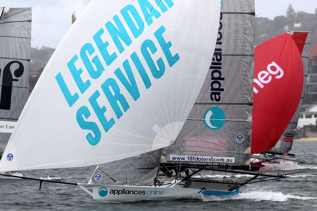Appliancesonline.com.au about to grab the lead on the first spinnaker run photo copyright Frank Quealey taken at  and featuring the  class