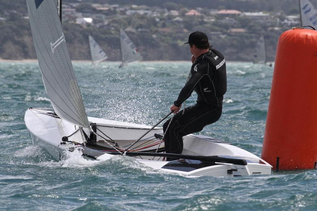 Race 9  Finn Gold Cup Takapuna - Andrew Murdoch (NZL) photo copyright Richard Gladwell www.photosport.co.nz taken at  and featuring the  class
